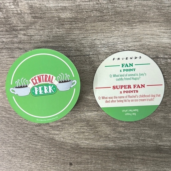 Friends Central Perk Trivia Coasters set of 20 - Picture 1 of 4